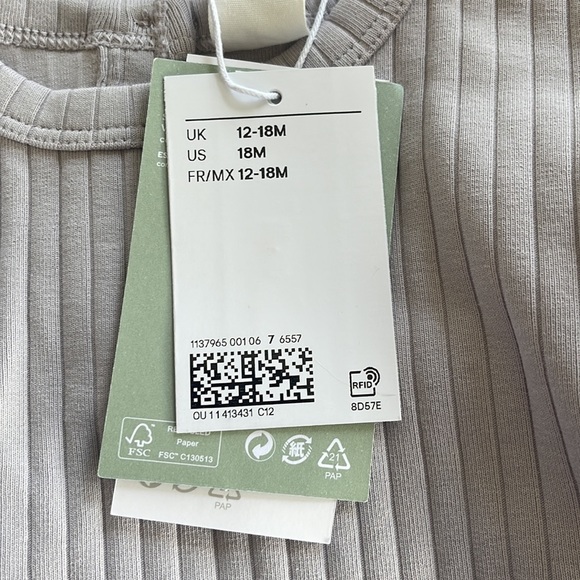 H&M | Ribbed Sweater Dress Organic Cotton Long Sleeved - Picture 4 of 11